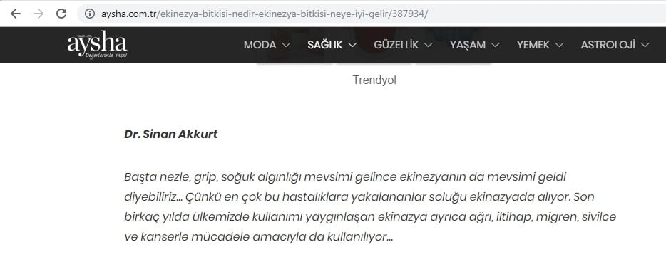 aysha com tr - 29 11 19 | Dr. Sinan Akkurt