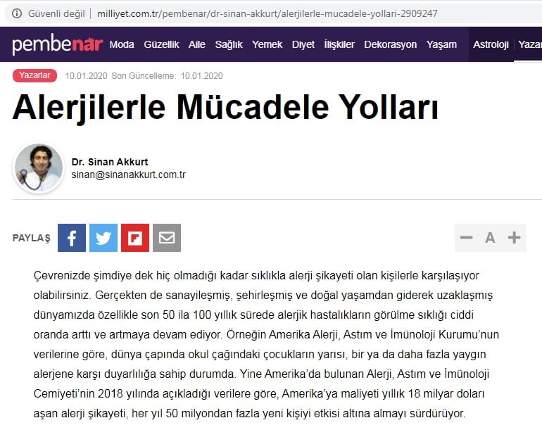 Alerjilerle mücadele yolları