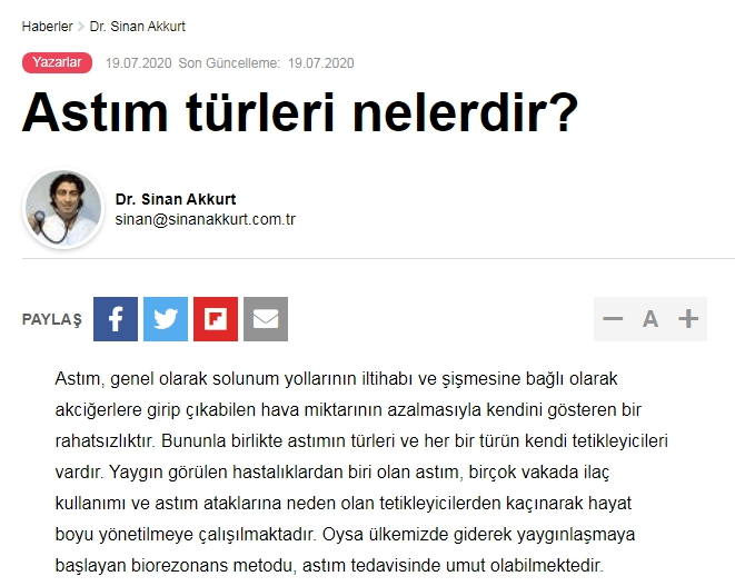 Astım türleri nelerdir?