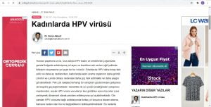 Kadınlarda HPV virüsü