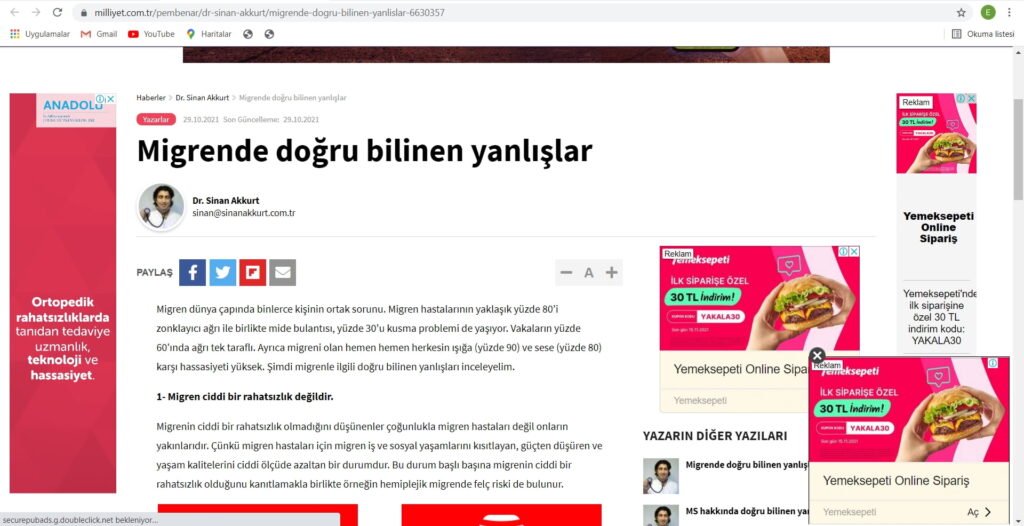 Migrenle ilgili doğru bilinen yanlışlar